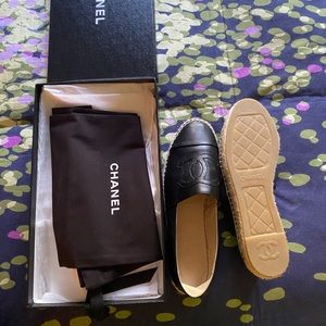 Chanel Espadrilles with box and dust bag